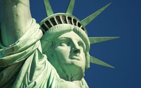 Image of the the face of statue of liberty